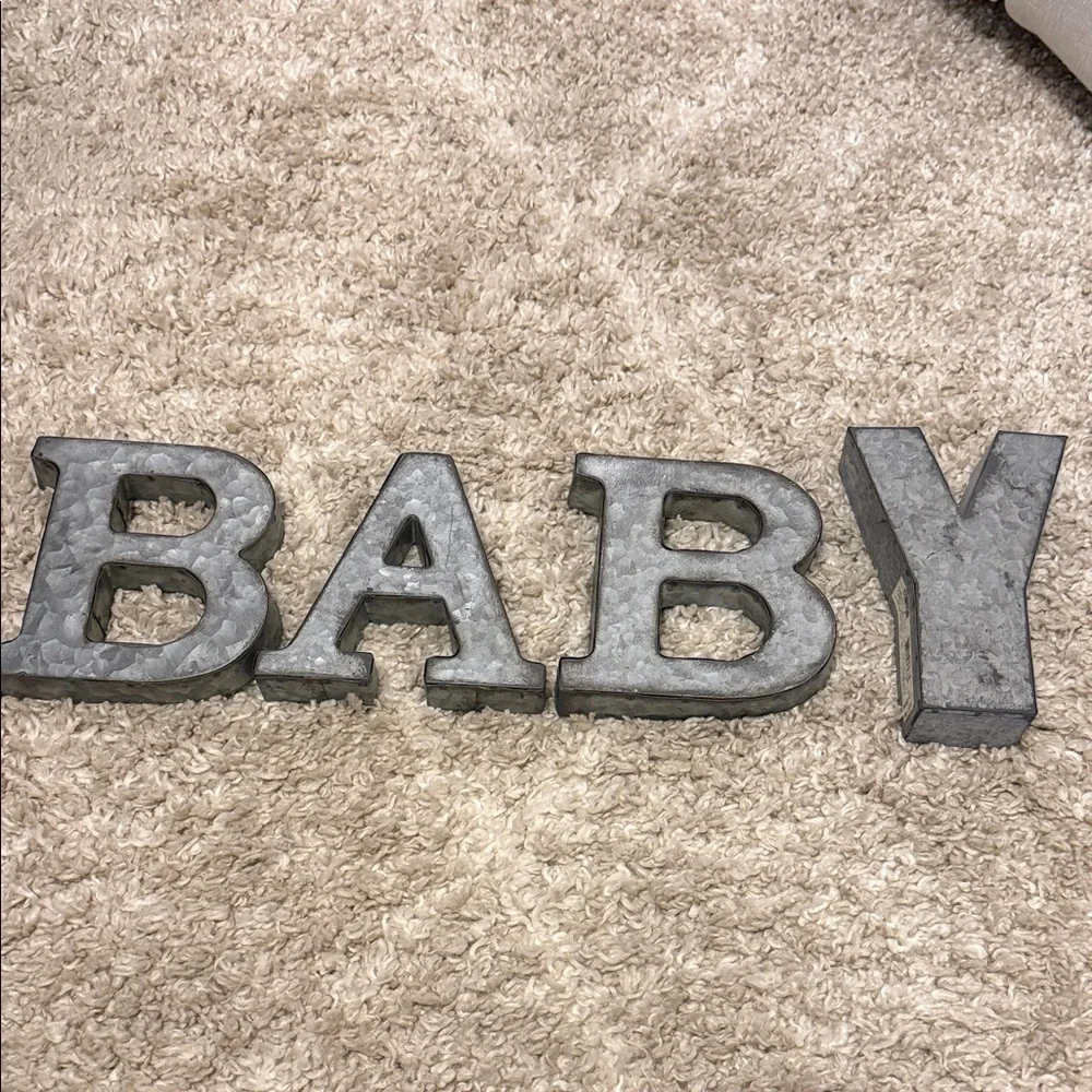 Metallic BABY Decorative Letters - Picture 1 of 1